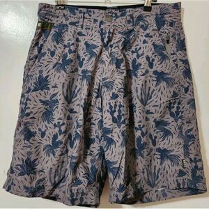 Howler Brothers Shorts Mens 31x9 Hybrid Swim Board Trunks Floral All Over Print
